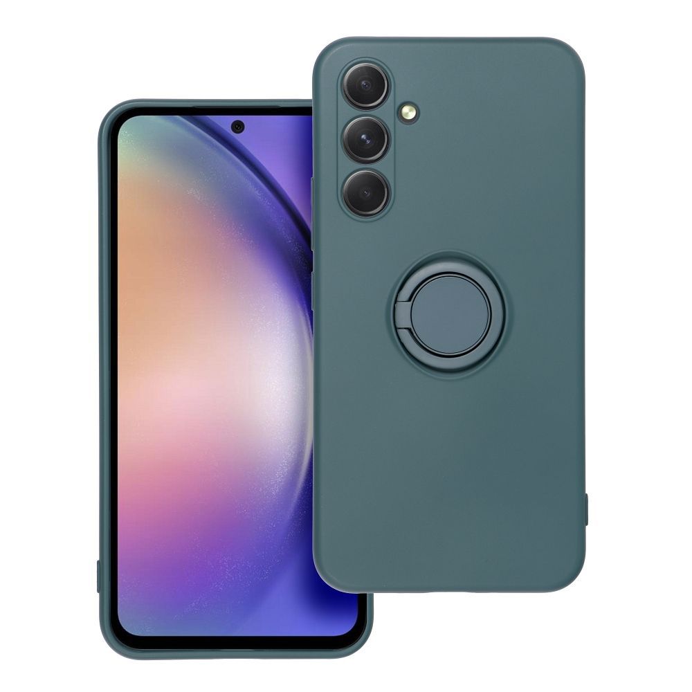 Θήκη Σιλικόνης Ring Case Samsung Galaxy A54 5G Πράσινο Σκούρο