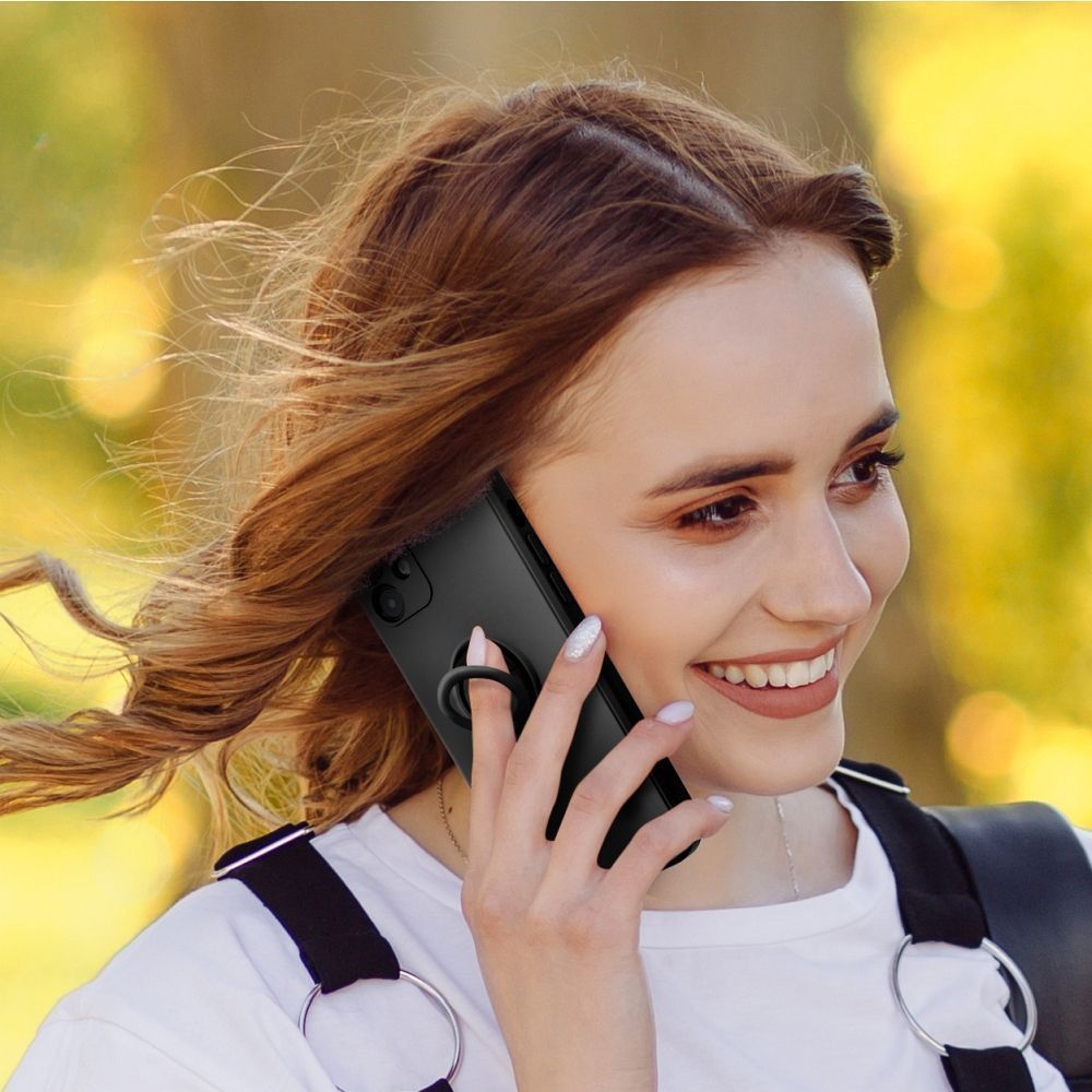 Θήκη Σιλικόνης Ring Case Samsung Galaxy A34 5G Μαύρο