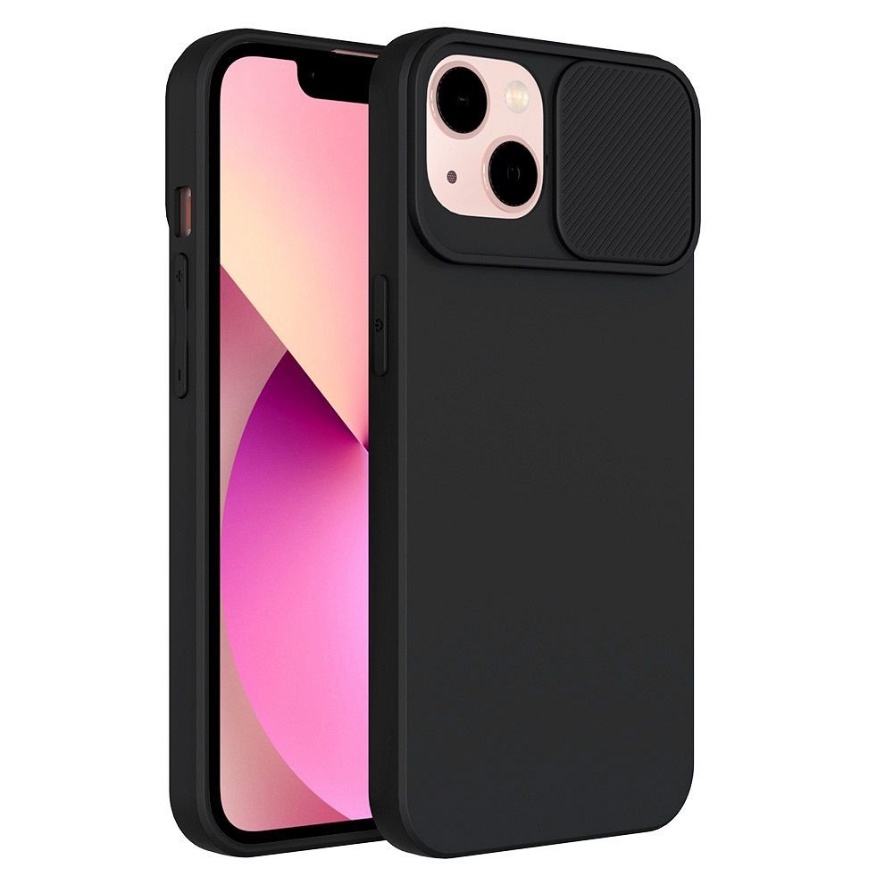 Θήκη Σιλικόνης Slide Case Apple iPhone 14 Pro Μαύρο