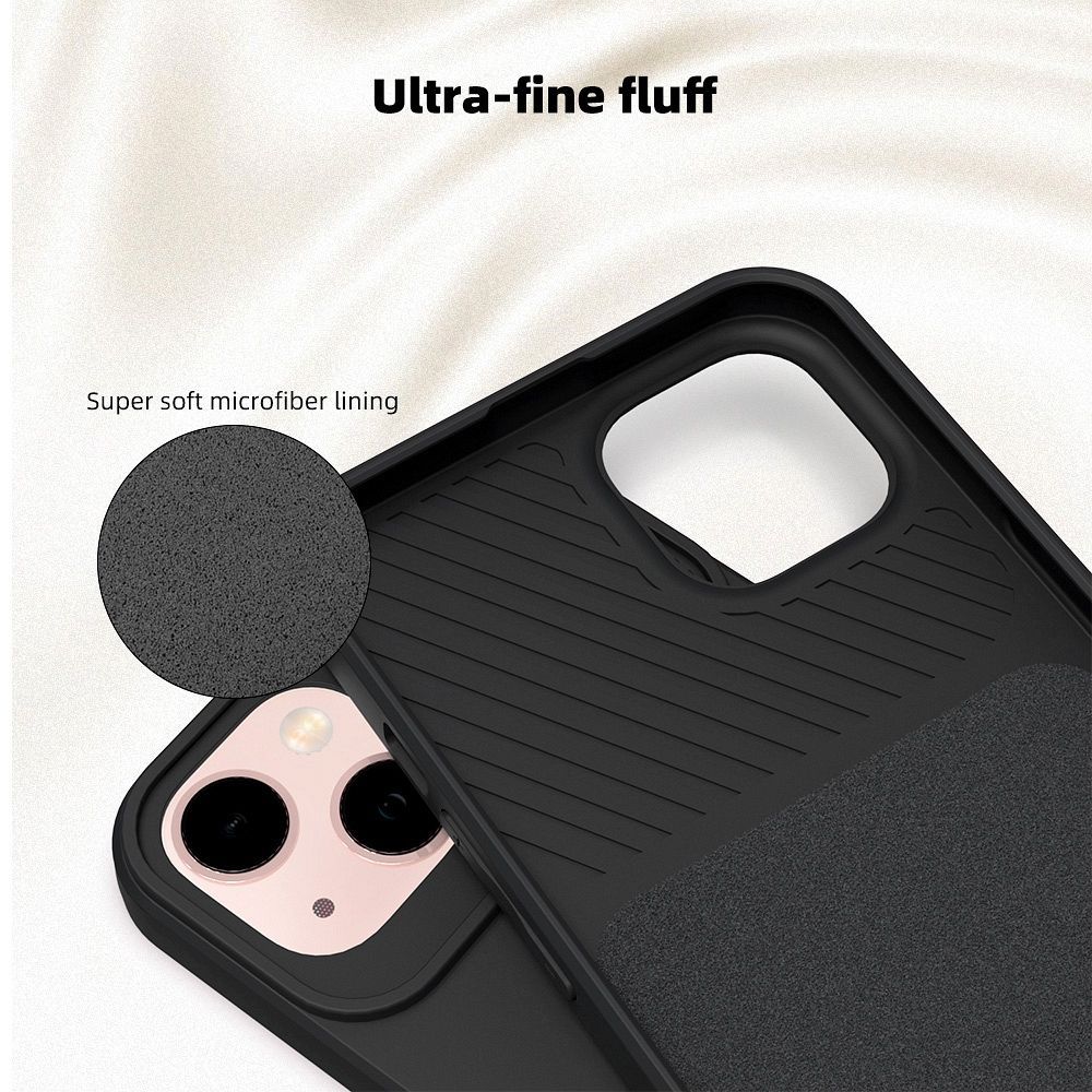 Θήκη Σιλικόνης Slide Case Apple iPhone 14 Pro Μαύρο