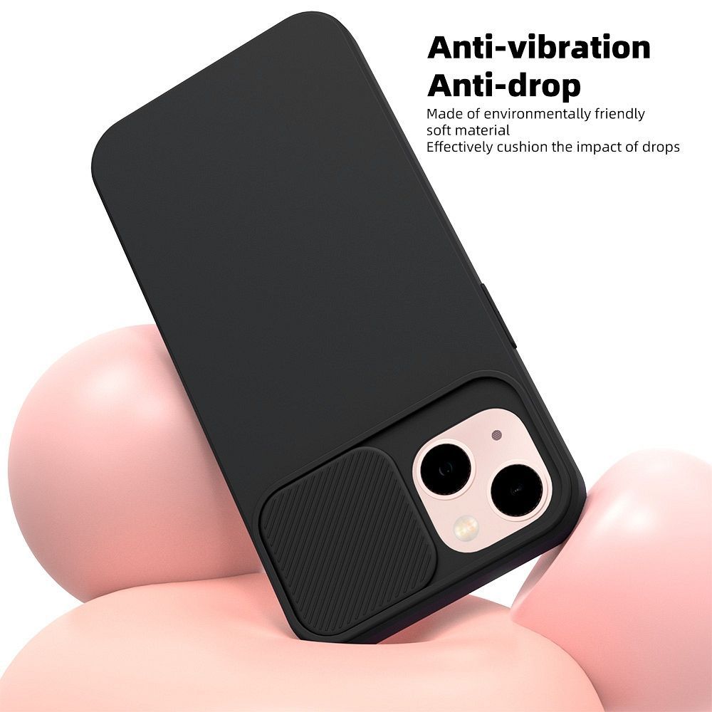 Θήκη Σιλικόνης Slide Case Apple iPhone 14 Pro Μαύρο