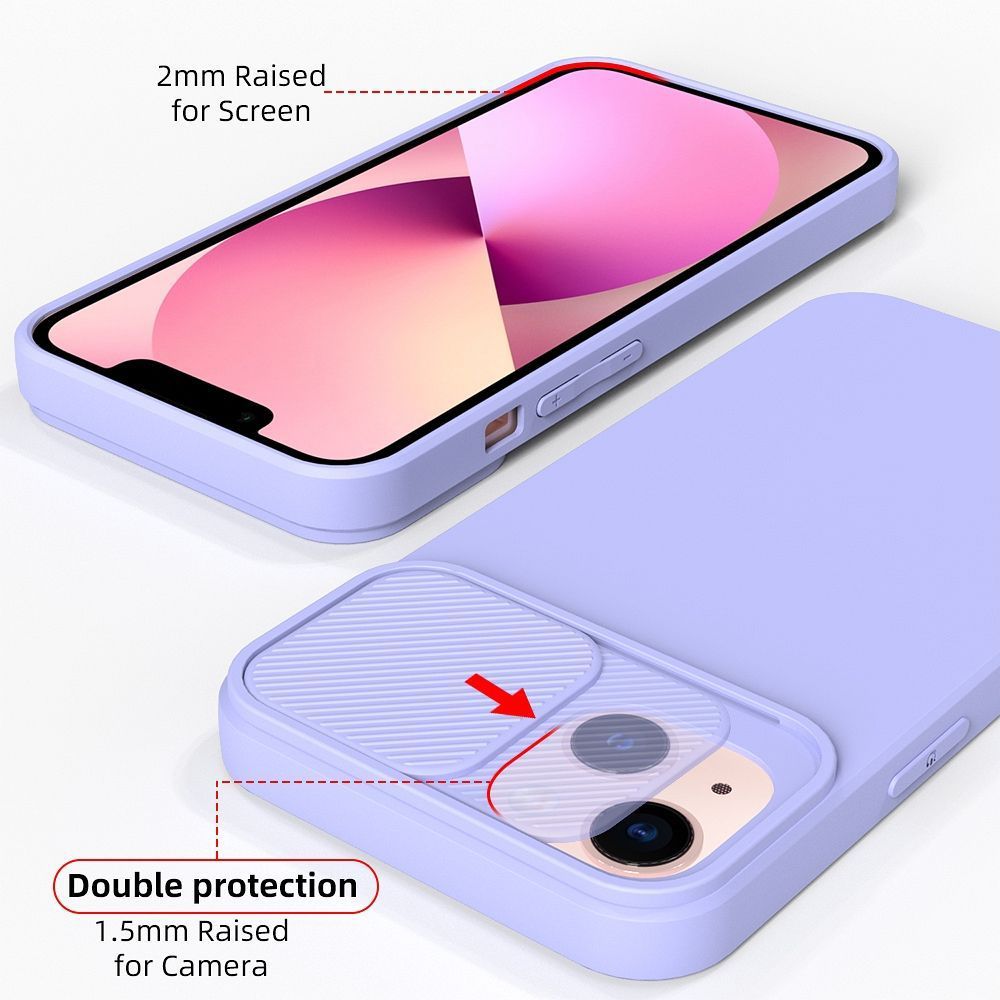 Θήκη Σιλικόνης Slide Case Samsung Galaxy A13 4G Λιλά