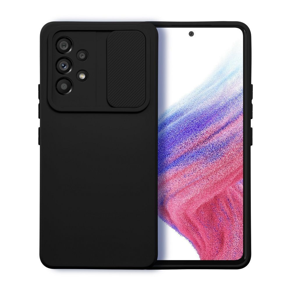 Θήκη Σιλικόνης Slide Case Samsung Galaxy A53 5G Μαύρο