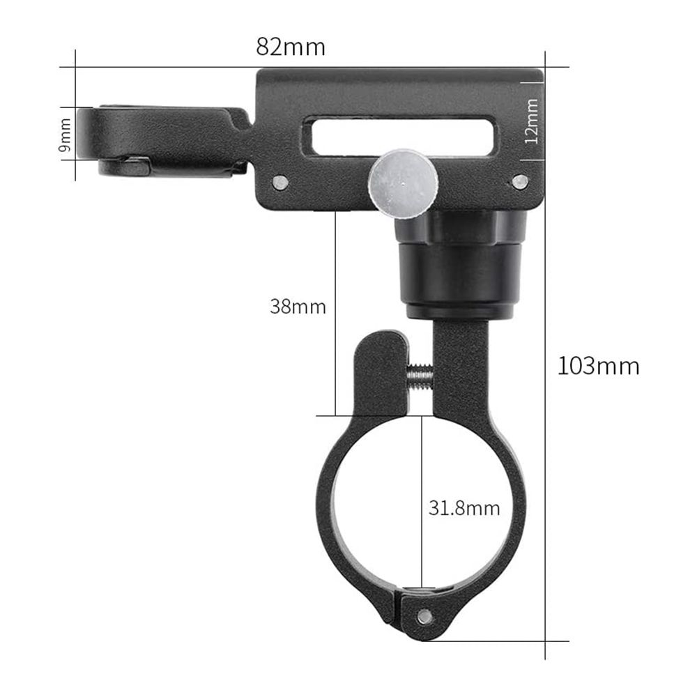 Μεταλική Βάση Κινητού για e-Scooter / Bike Gub-P30 3.5"-7.5" Μαύρο