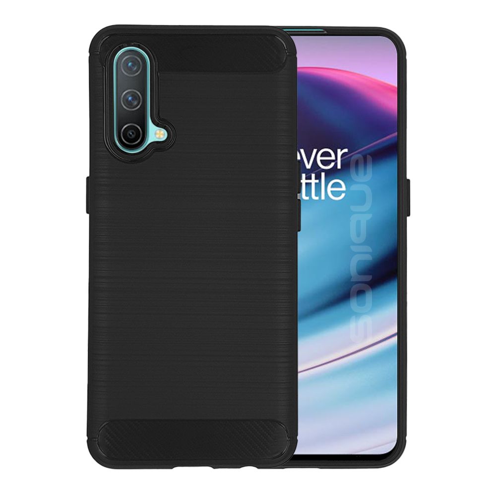 Θήκη Σιλικόνης Sonique Carbon Brushed OnePlus Nord CE 5G Μαύρο