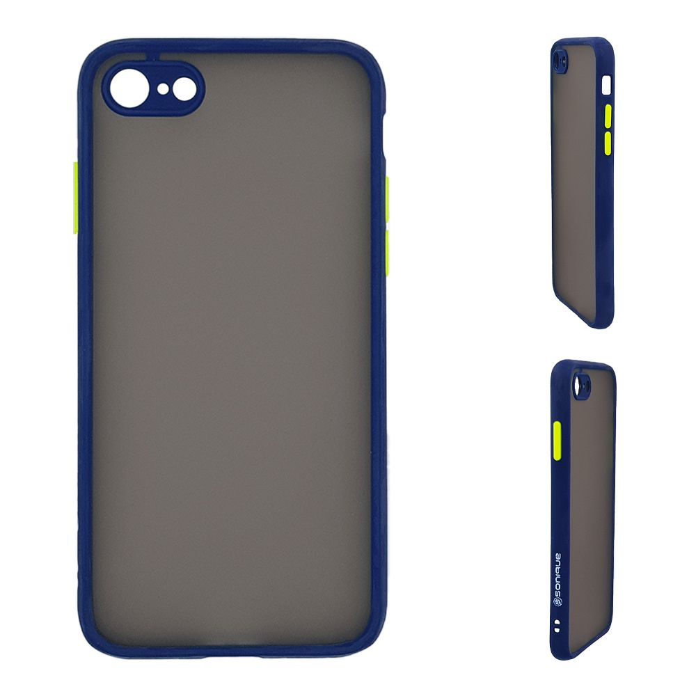 Θήκη Σιλικόνης Color Button Bumper Sonique Apple iPhone 7 / iPhone 8 / iPhone SE 2020 / iPhone SE 2022 Μπλέ
