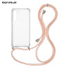 Θήκη Σιλικόνης με Κορδόνι Sonique Armor Clear Samsung Galaxy S23 Ροζ Σατινέ
