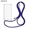 Θήκη Σιλικόνης με Κορδόνι Sonique Armor Clear Samsung Galaxy S23 Rainbow Μπλε