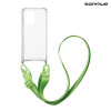 Θήκη Σιλικόνης με Strap Sonique Armor Clear Xiaomi Redmi Note 12 5G / Poco X5 5G Πράσινο Ανοιχτό