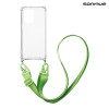 Θήκη Σιλικόνης με Strap Sonique Armor Clear Xiaomi Redmi Note 12 Pro 5G / Poco X5 Pro 5G Πράσινο Ανοιχτό