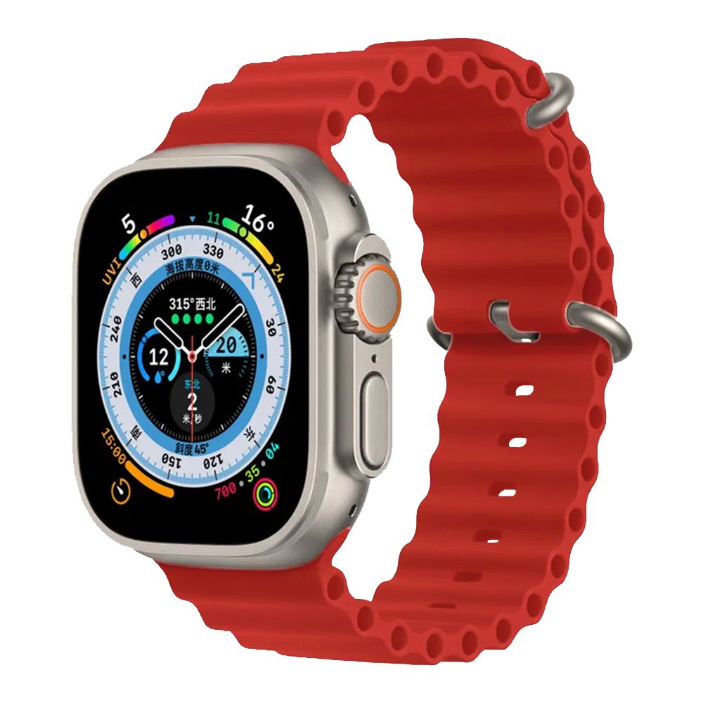 Λουράκι Σιλικόνης Ocean Band Sonique για Apple Watch (42/44/45/46/49MM) Κόκκινο