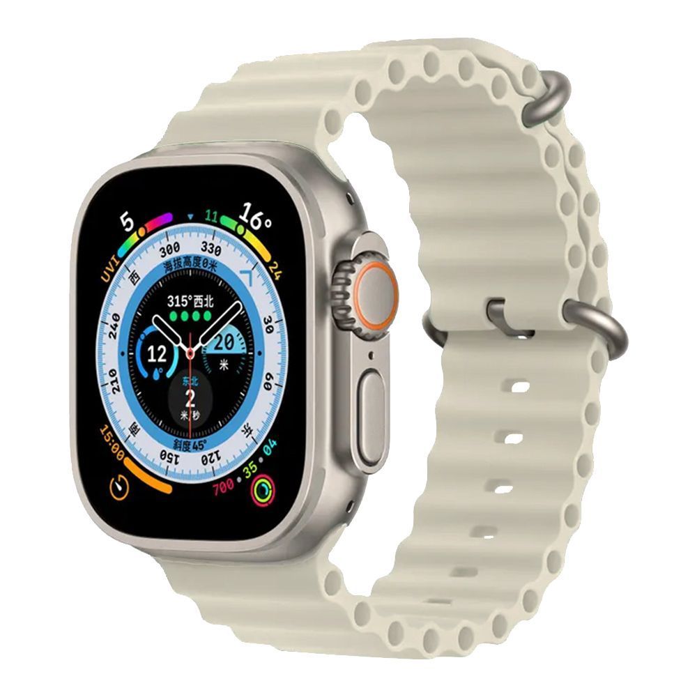 Λουράκι Σιλικόνης Ocean Band Sonique για Apple Watch (42/44/45/46/49MM) Μπεζ