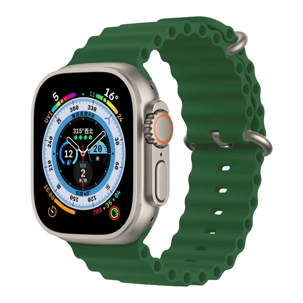 Λουράκι Σιλικόνης Ocean Band Sonique για Apple Watch (42/44/45/46/49MM) Πράσινο Σκούρο