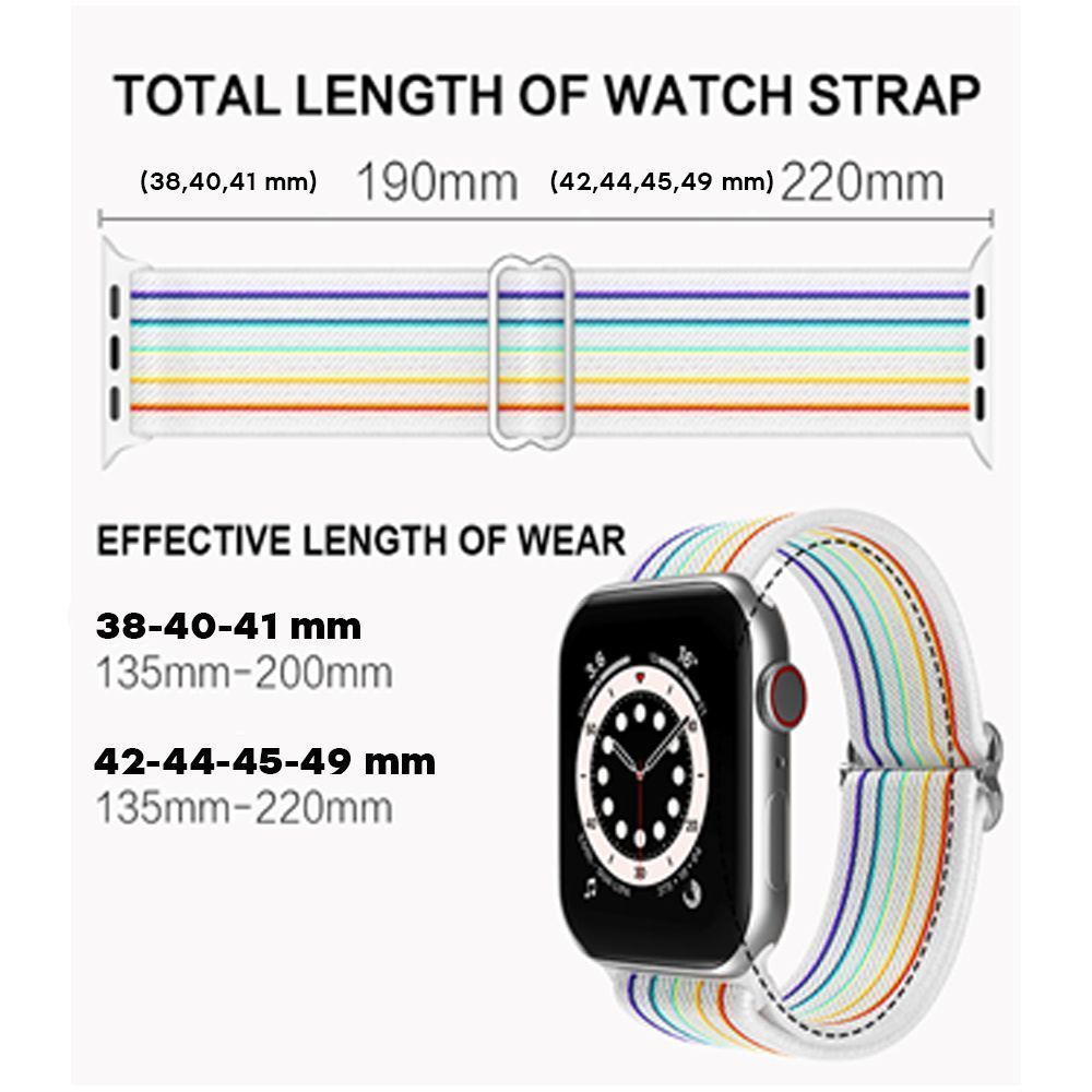 Λουράκι Elastic Nylon Loop Sport Band Sonique για Apple Watch (38/40/41MM) Κόκκινο