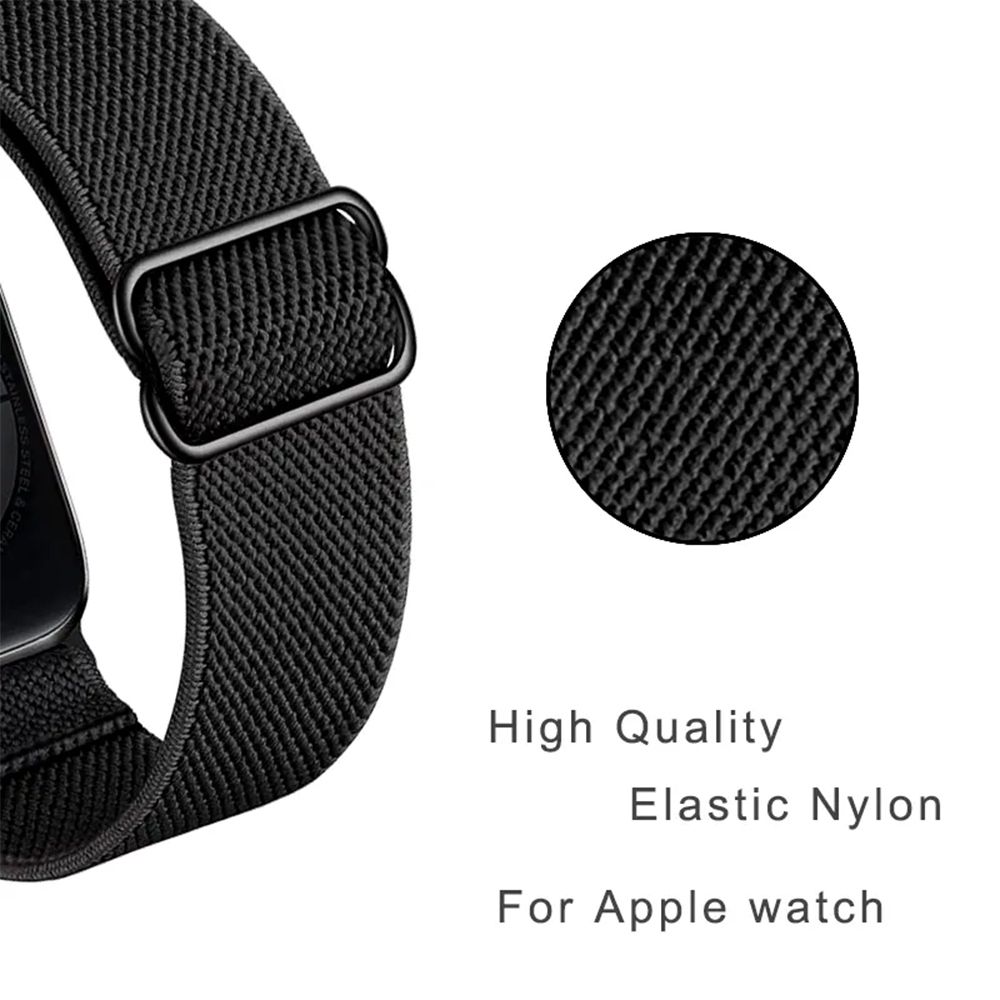 Λουράκι Elastic Nylon Loop Sport Band Sonique για Apple Watch (38/40/41MM) Μαύρο