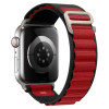 Λουράκι Nylon Alpine Loop Band Sonique για Apple Watch (42/44/45/46/49MM) Μαύρο / Κόκκινο