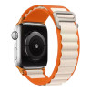 Λουράκι Nylon Alpine Loop Band Sonique για Apple Watch (42/44/45/46/49MM) Πορτοκαλί / Μπεζ