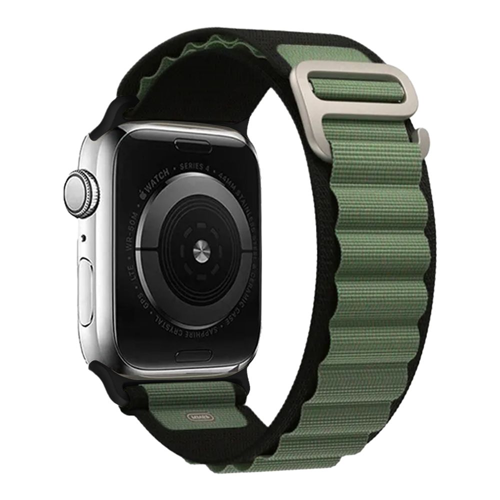 Λουράκι Nylon Alpine Loop Band Sonique για Apple Watch (38/40/41MM) Μαύρο / Χακί