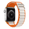 Λουράκι Nylon Alpine Loop Band Sonique για Apple Watch (42/44/45/46/49MM) Πορτοκαλί/Λευκό