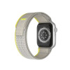 Λουράκι Nylon Loop Band Sonique για Apple Watch (38/40/41MM) Γκρί / Κίτρινο
