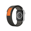 Λουράκι Nylon Loop Band Sonique για Apple Watch (42/44/45/49MM) Γκρι / Μαύρο