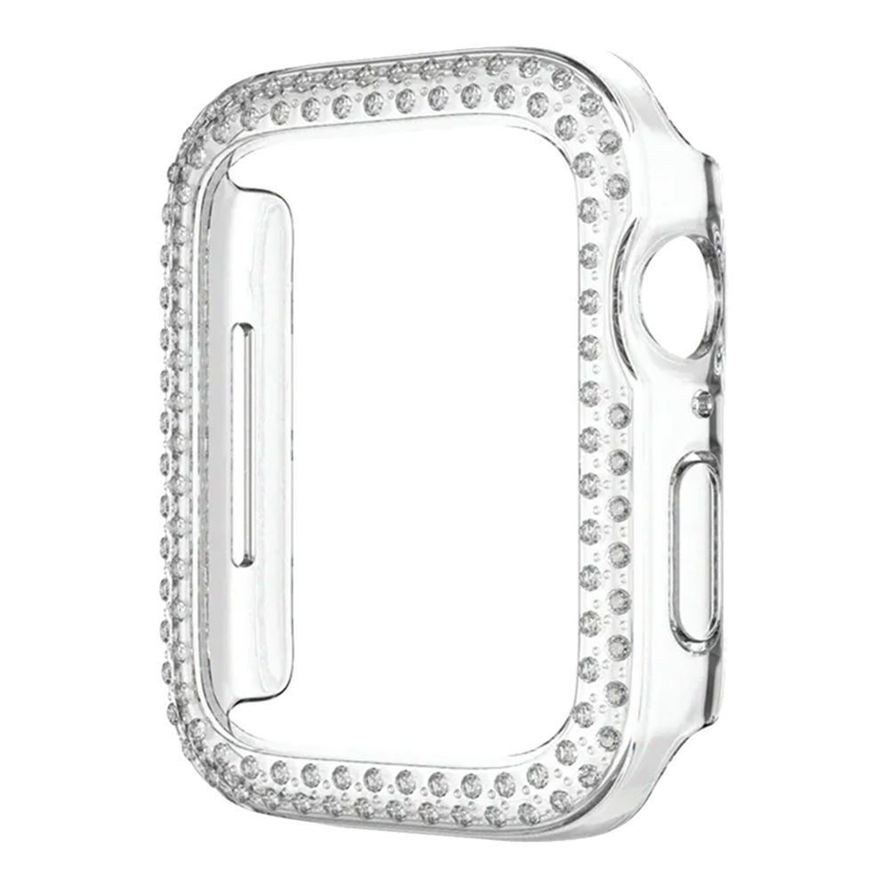 Θήκη Προστασία Luxury Double Diamond PC Sonique για Apple Watch Apple Watch 7/8/9 41mm Διάφανο