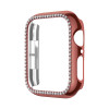 Θήκη Προστασία Luxury Diamond PC + Tempered Glass Sonique για Apple Watch 4/5/6/SE/SE 2/SE 3 44mm Ροζ Χρυσό