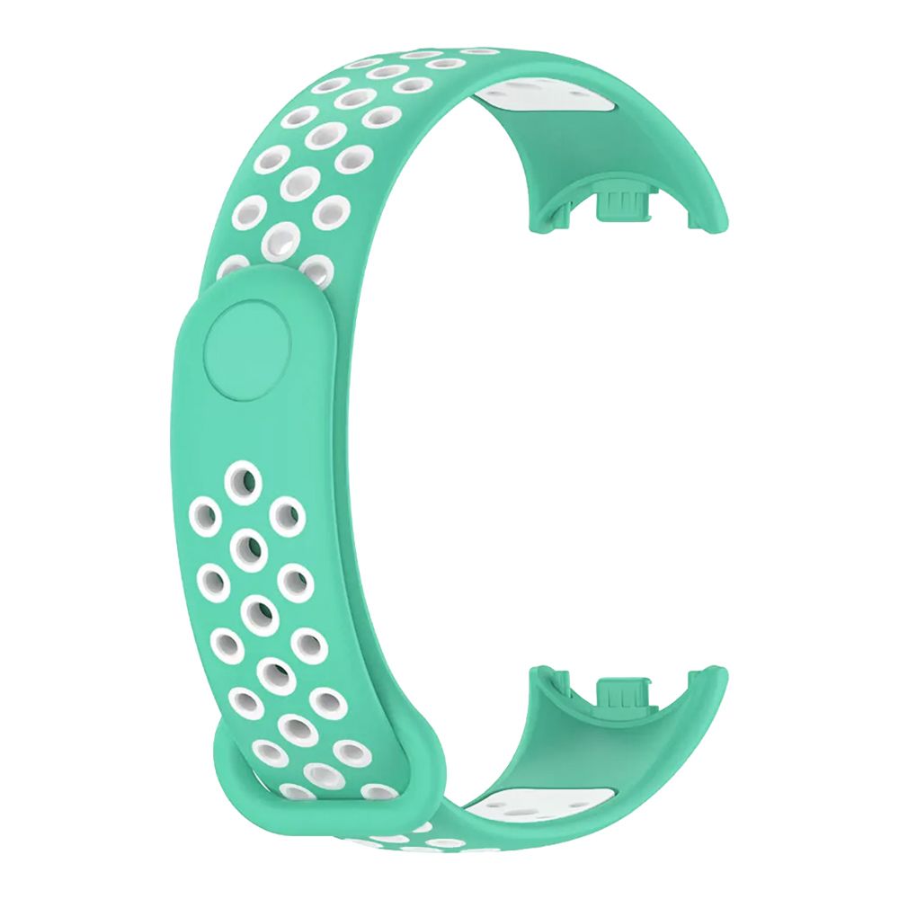 Λουράκι Σιλικόνης Sonique Sport για Xiaomi Smart Band 8 / Xiaomi Smart Band 9 / / Xiaomi Smart Band 10 Βεραμάν / Λευκό