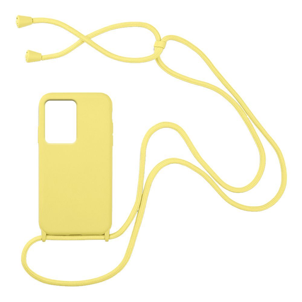 Θήκη Σιλικόνης με Κορδόνι CarryHang Sonique Xiaomi Redmi Note 12 Pro 5G / Poco X5 Pro 5G Κίτρινο