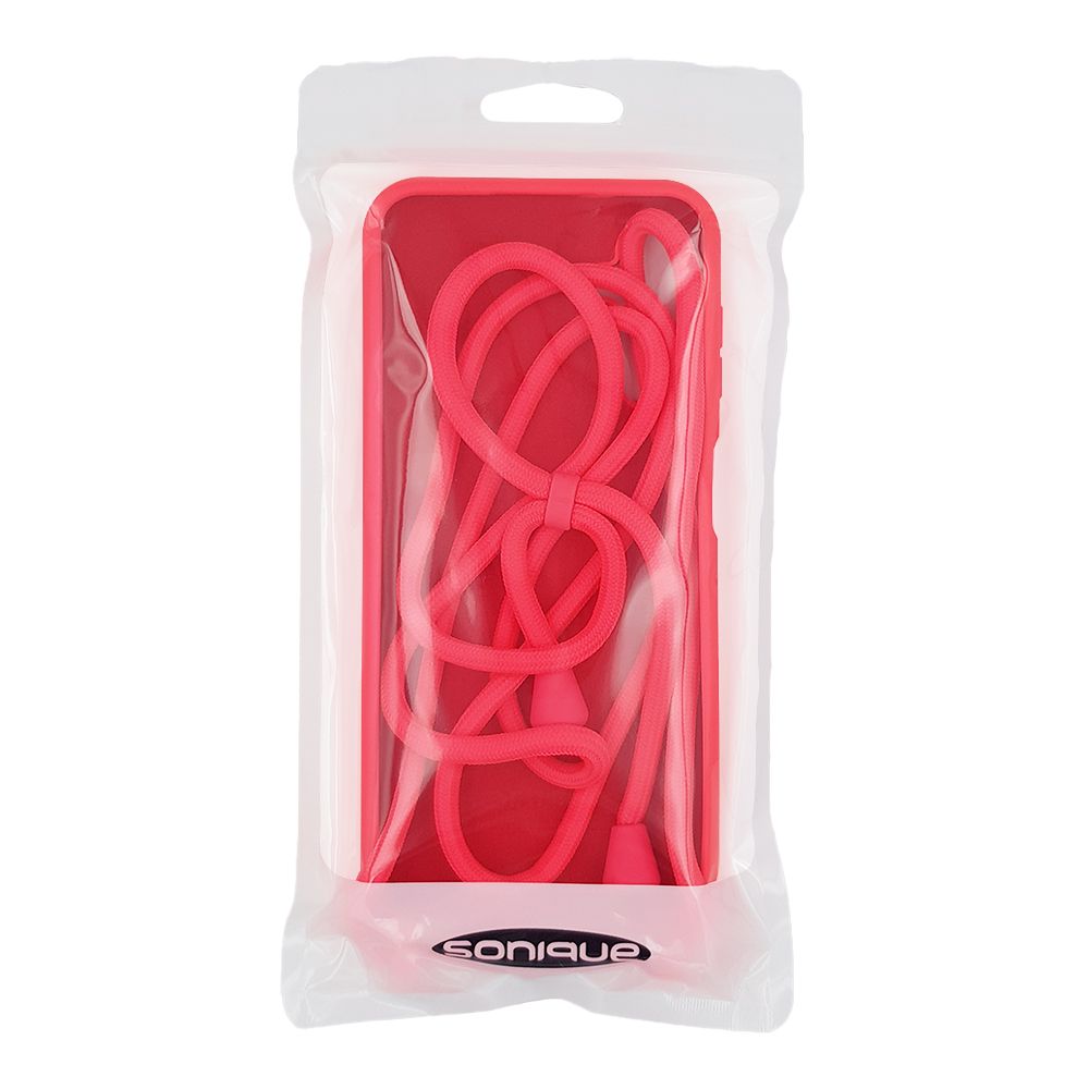 Θήκη Σιλικόνης με Κορδόνι CarryHang Sonique Xiaomi Redmi Note 12 Pro 5G / Poco X5 Pro 5G Φούξια
