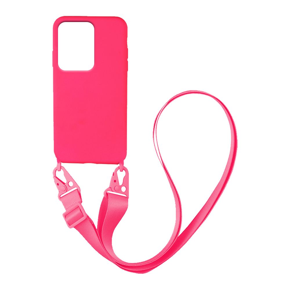Θήκη Σιλικόνης με Strap CarryHang Sonique Xiaomi Redmi Note 12 Pro 5G / Poco X5 Pro 5G Φούξια