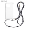 Θήκη Σιλικόνης με Κορδόνι Sonique Armor Clear Xiaomi Redmi 12C Rainbow Μαύρο
