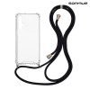 Θήκη Σιλικόνης με Κορδόνι Sonique Armor Clear Honor 20 / Nova 5T Μαύρο