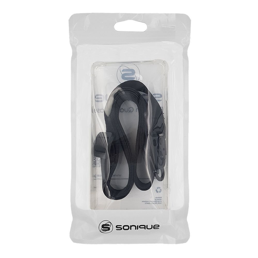 Θήκη Σιλικόνης με Strap Sonique Armor Clear Realme C33 Μαύρο