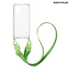 Θήκη Σιλικόνης με Strap Sonique Armor Clear Realme C33 Πράσινο Ανοιχτό