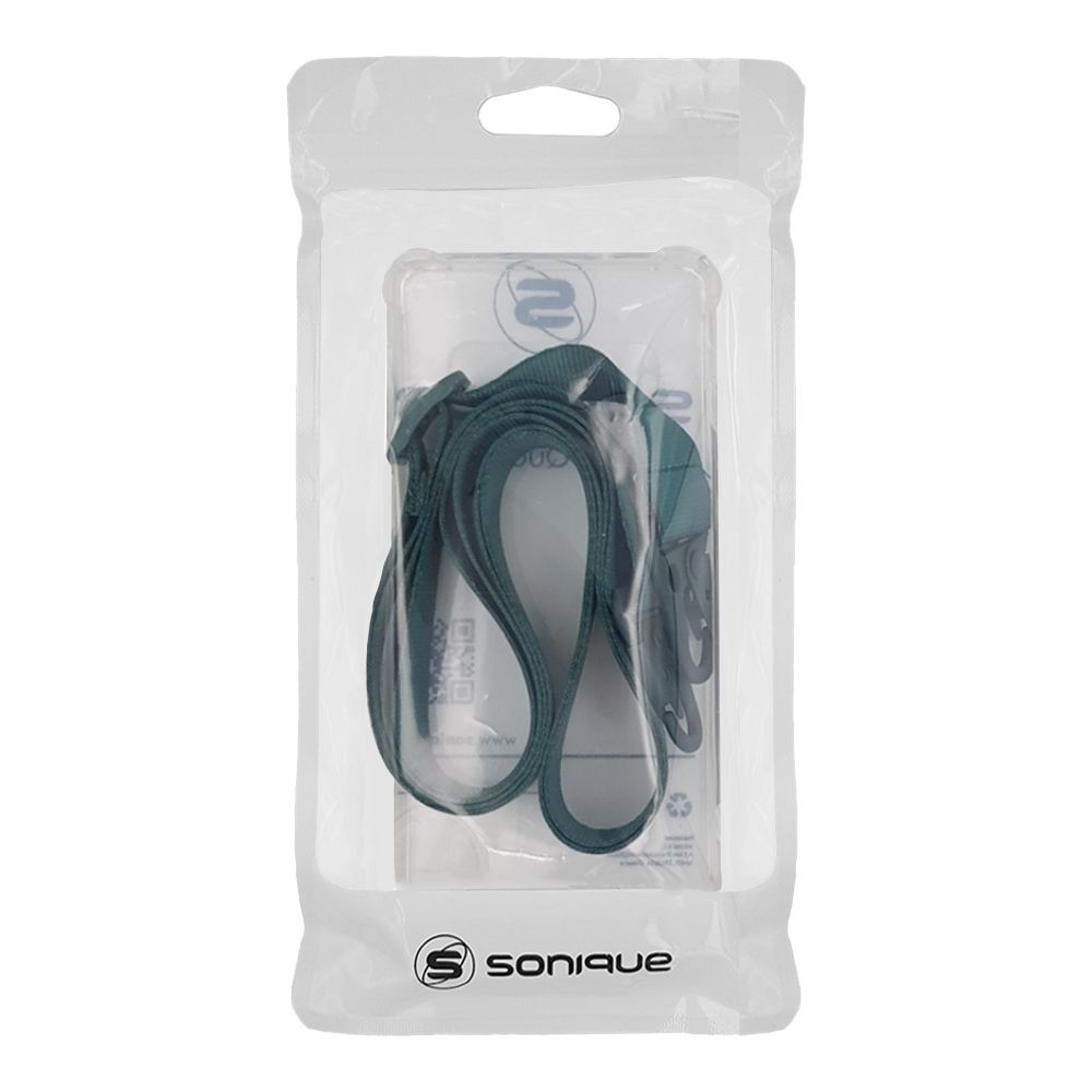 Θήκη Σιλικόνης με Strap Sonique Armor Clear Realme C33 Πράσινο Σκούρο