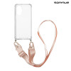 Θήκη Σιλικόνης με Strap Sonique Armor Clear Realme C55 Πράσινο Ανοιχτό