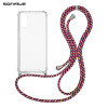 Θήκη Σιλικόνης με Κορδόνι Sonique Armor Clear Realme 10 4G Rainbow Μπορντό