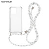 Θήκη Σιλικόνης με Κορδόνι Sonique Armor Clear Realme C30 Rainbow Λευκό