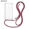 Θήκη Σιλικόνης με Κορδόνι Sonique Armor Clear Realme C33 Rainbow Μπορντό
