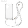 Θήκη Σιλικόνης με Κορδόνι Sonique Armor Clear Realme C55 Rainbow Λευκό