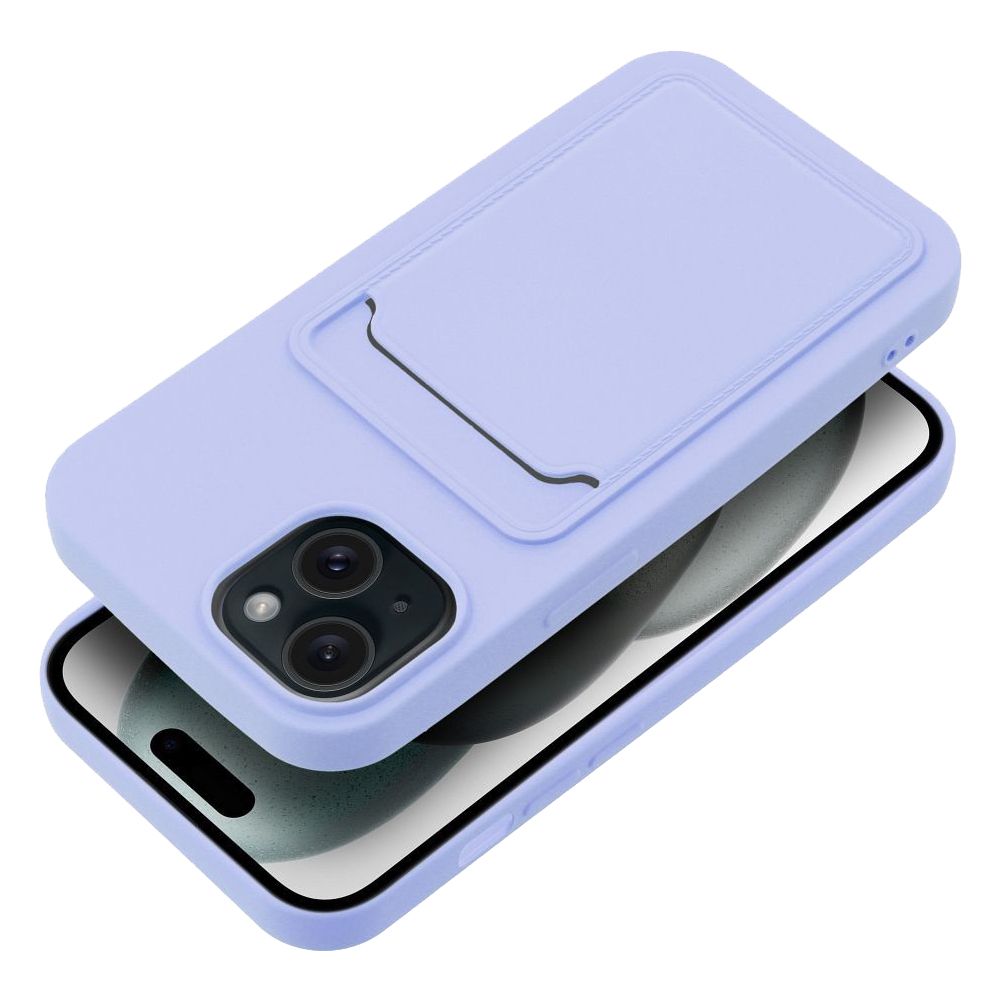 Θήκη Σιλικόνης Sonique Card Case Apple iPhone 15 Λιλά