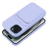 Θήκη Σιλικόνης Sonique Card Case Apple iPhone 15 Λιλά