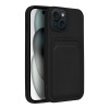 Θήκη Σιλικόνης Sonique Card Case Apple iPhone 15 Μαύρο