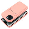 Θήκη Σιλικόνης Sonique Card Case Apple iPhone 15 Ροζ