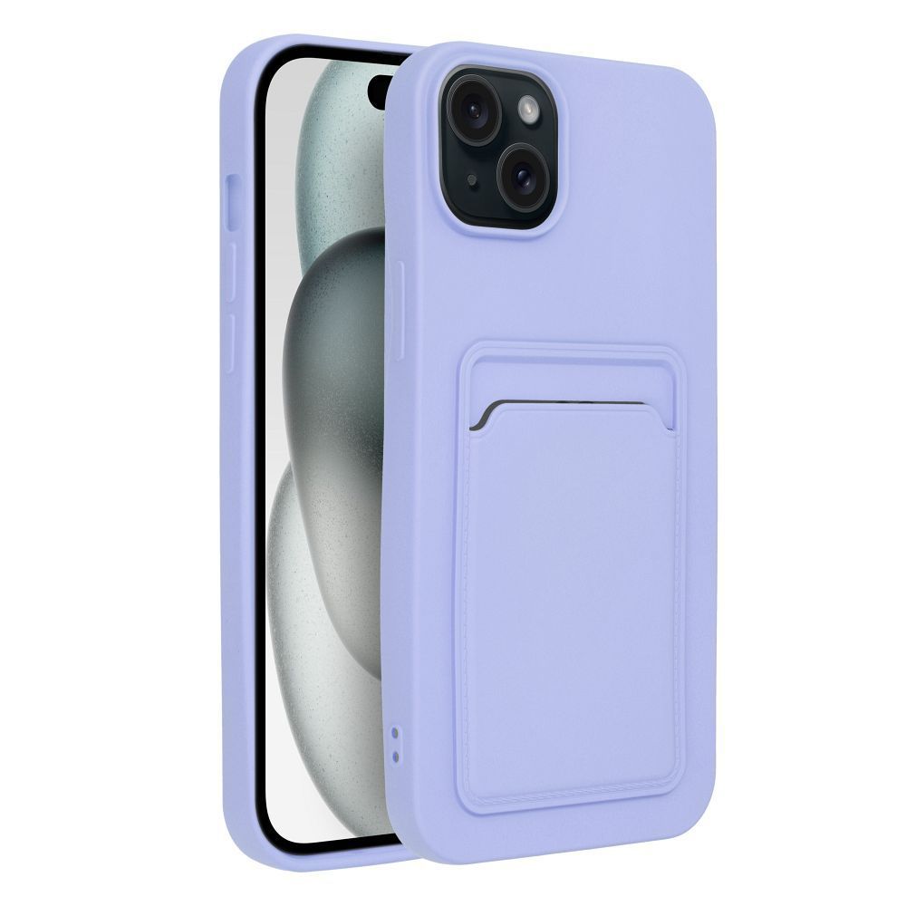 Θήκη Σιλικόνης Sonique Card Case Apple iPhone 15 Plus Λιλά