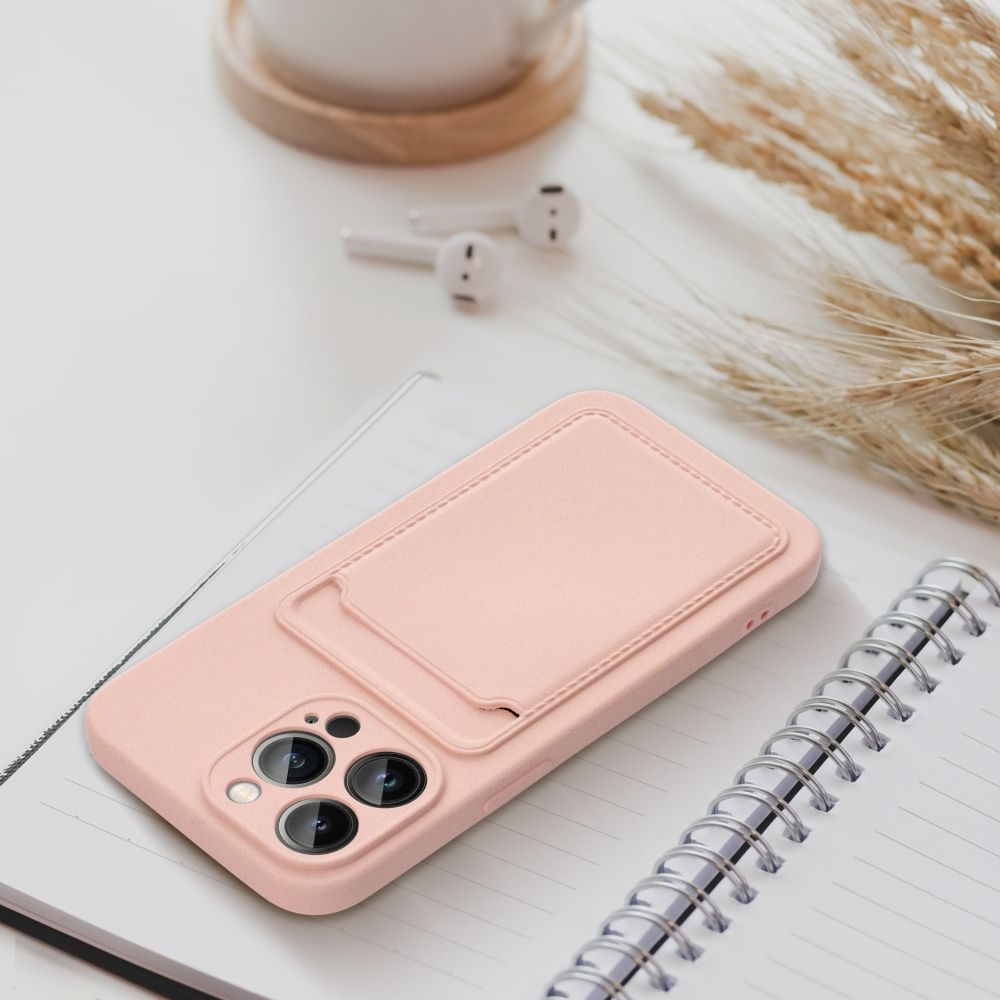 Θήκη Σιλικόνης Sonique Card Case Apple iPhone 15 Plus Ροζ