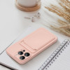 Θήκη Σιλικόνης Sonique Card Case Apple iPhone 15 Plus Ροζ
