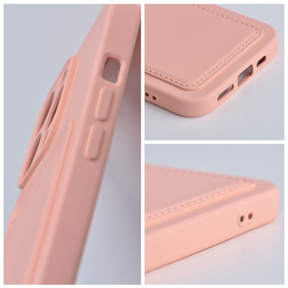 Θήκη Σιλικόνης Sonique Card Case Apple iPhone 15 Plus Ροζ