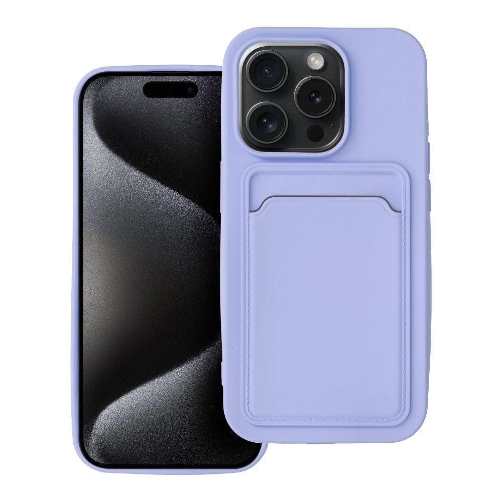 Θήκη Σιλικόνης Sonique Card Case Apple iPhone 15 Pro Λιλά